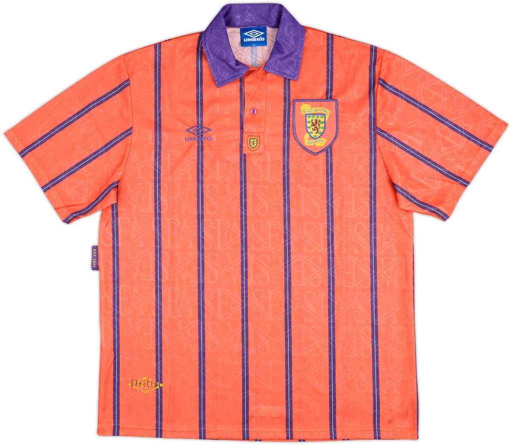 1993-95 Escocia Camiseta Visitante - 8/10 - (XL)