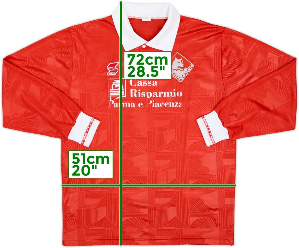 1995-96 Piacenza Home L/S Shirt - 4/10 - (M)
