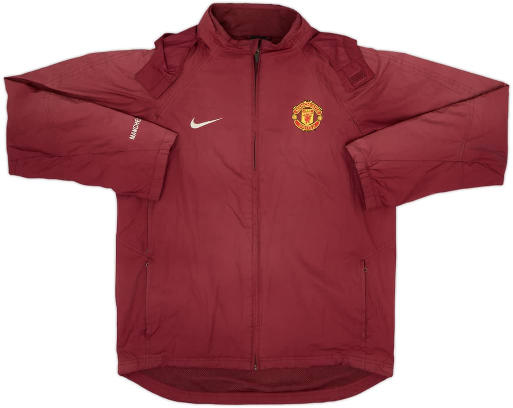 2004-05 Manchester United Nike Hooded Rain Jacket - 5/10 - (S)