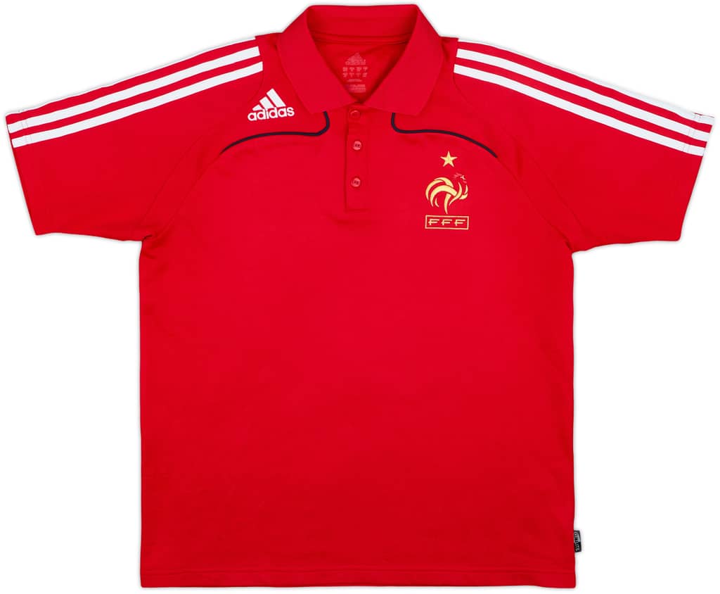 2007-08 France adidas Polo Shirt - 8/10 - (L)