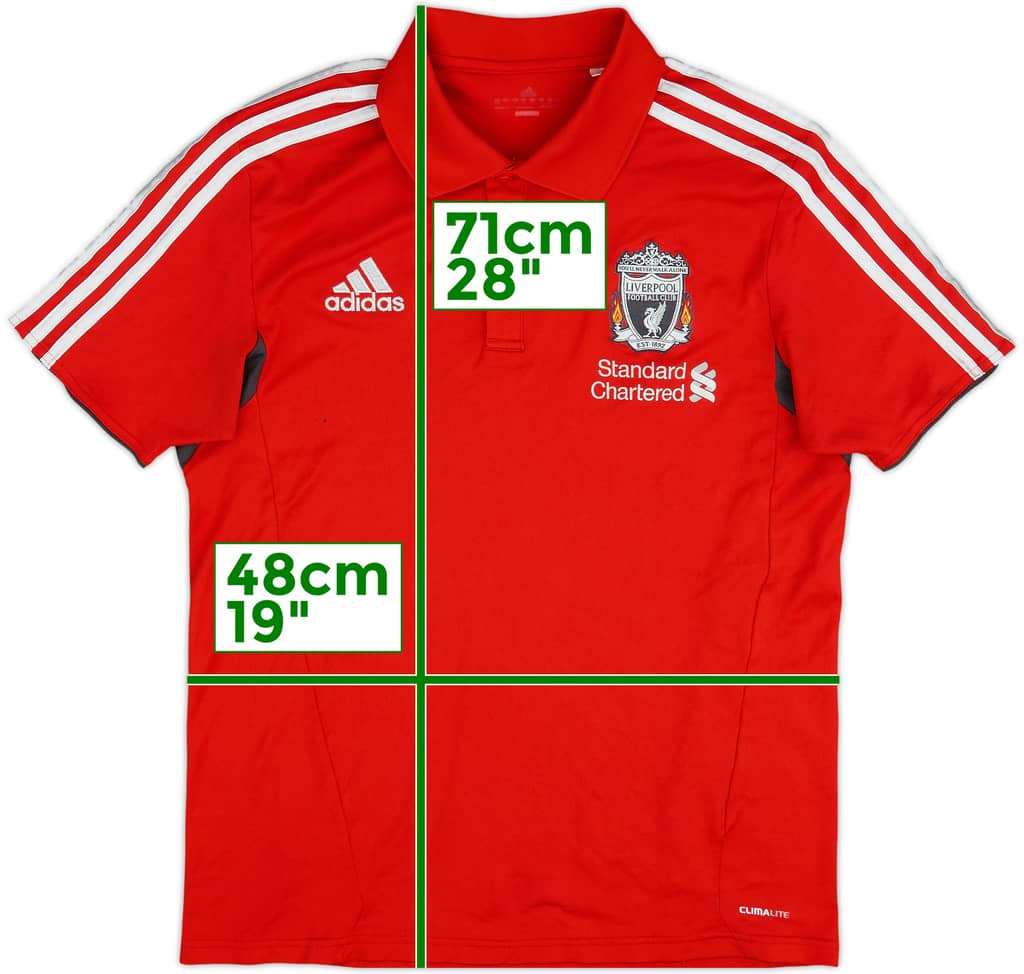 2011-12 Liverpool adidas Polo - 8/10 - (M)
