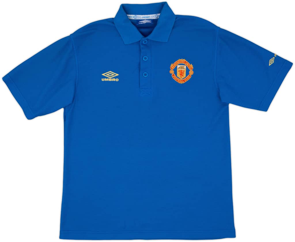 1998-99 Manchester United Umbro Polo Shirt - 9/10 - (S)