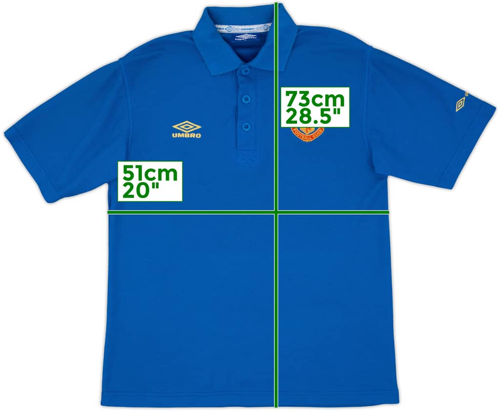 1998-99 Manchester United Umbro Polo Shirt - 9/10 - (S)