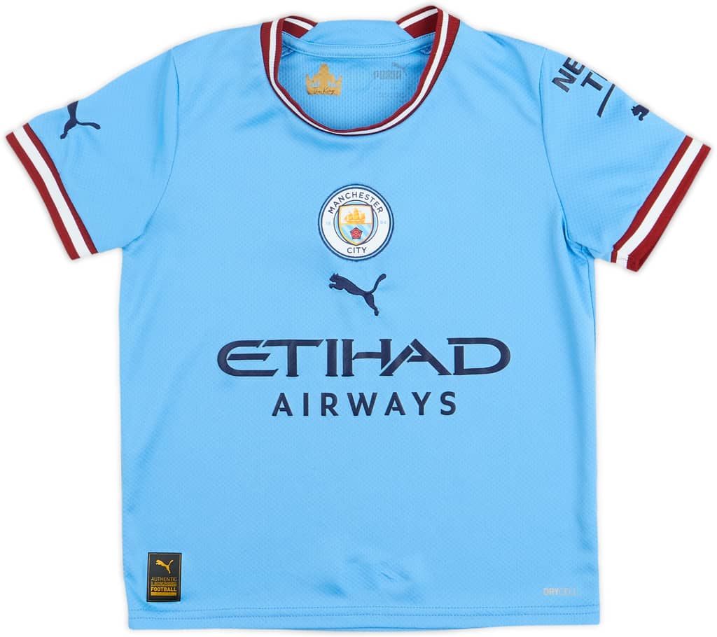 Camiseta de local del Manchester City 2022-23 - 8/10 - (Niños S.)