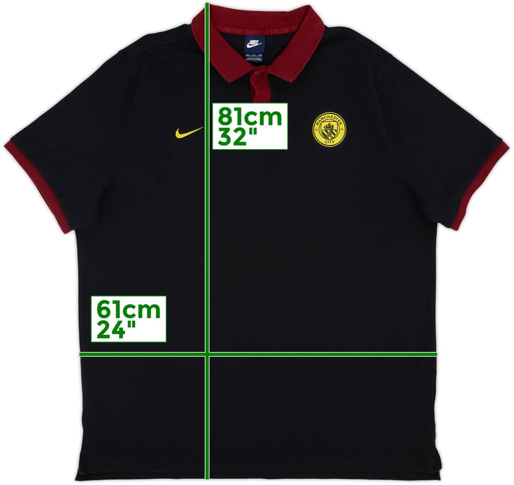 2016-17 Manchester City Nike Polo - 9/10 - (XXL)