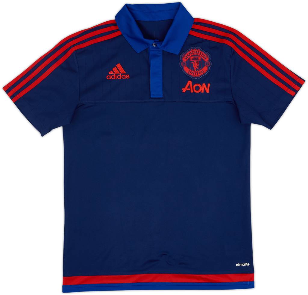 2015-16 Manchester United adidas Polo Shirt - 10/10 - (S)
