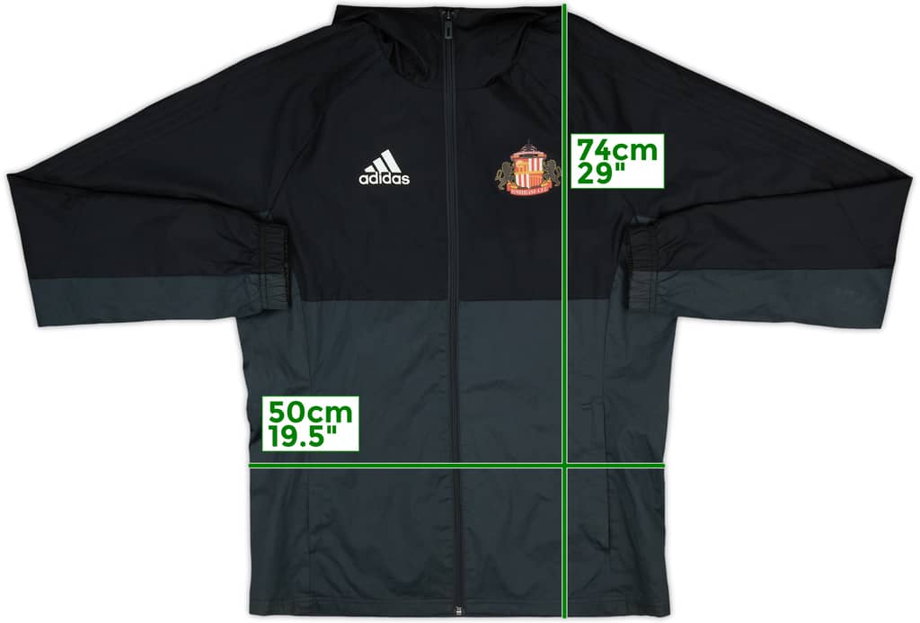 2017-18 Sunderland adidas Hooded Track Jacket - 8/10 - (S)
