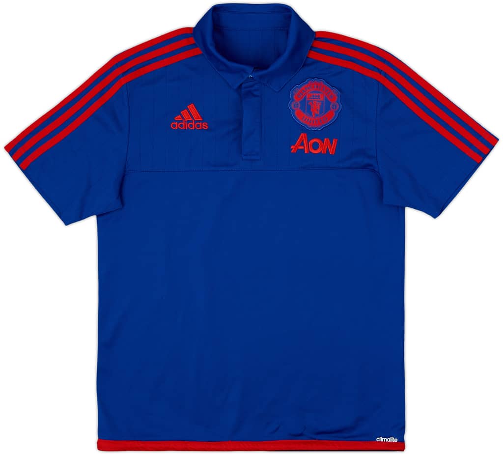2015-16 Manchester United adidas Polo Shirt - 8/10 - (S)