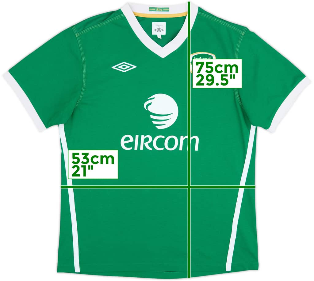 Camiseta de local del Ireland 2010-11 - 10/10 - (L)