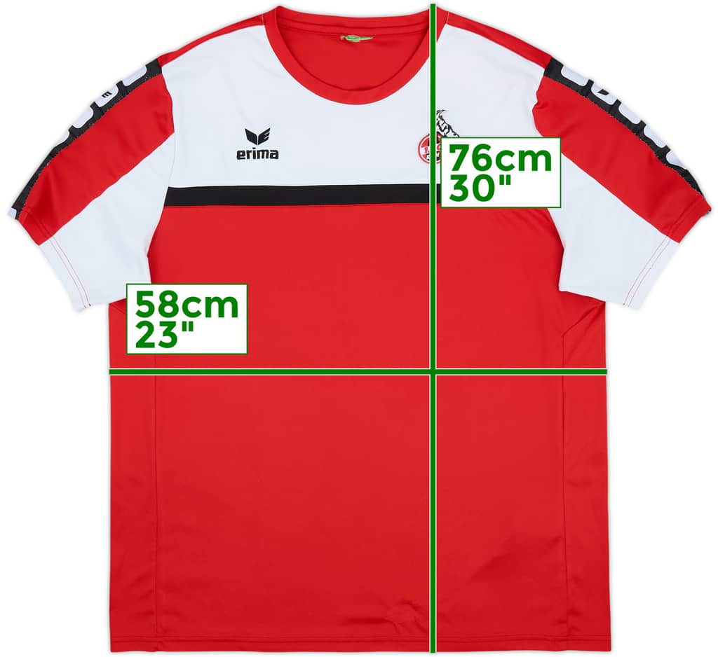Camiseta de entrenamiento Erima del FC Koln 2014-15 - 8/10 - (L)