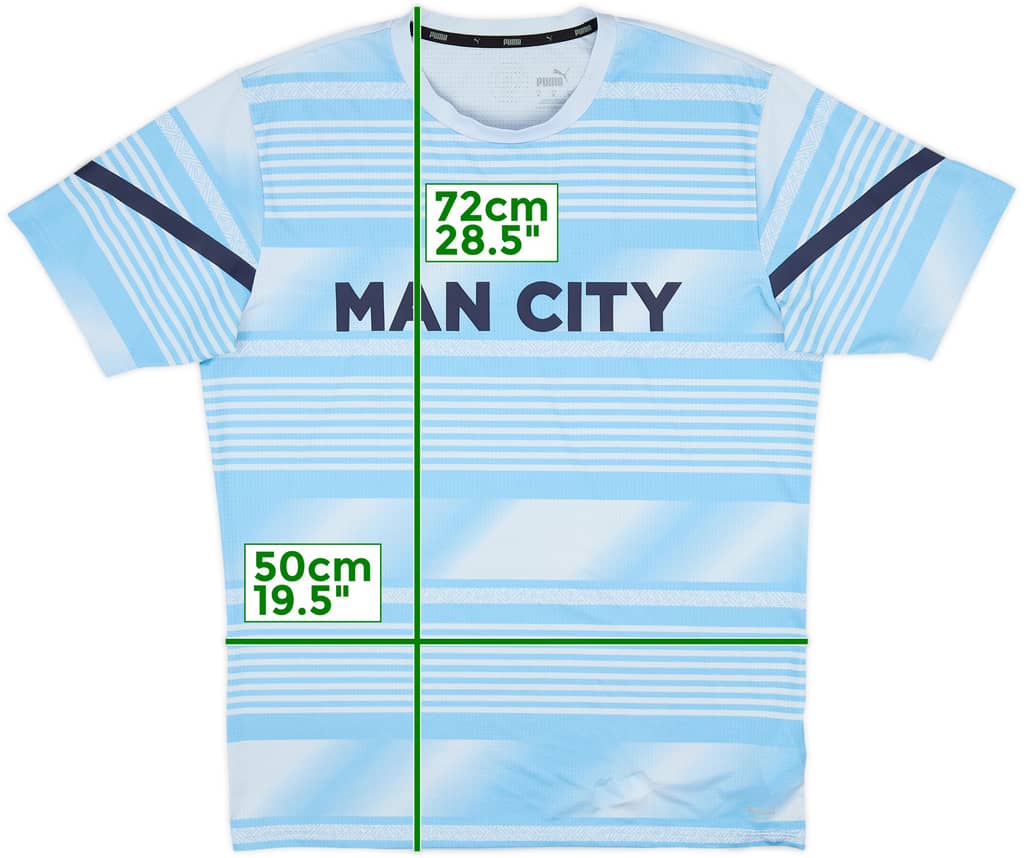 2021-22 Manchester City Puma Training Shirt - 8/10 - (M)