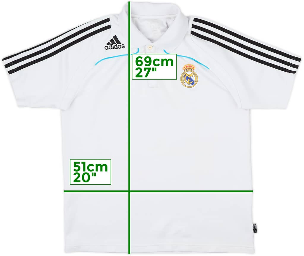 2008-09 Real Madrid adidas Polo Shirt - 8/10 - (M)