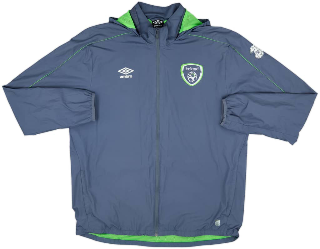 2016-17 Ireland Umbro Hooded Track Jacket - 8/10 - (XL)