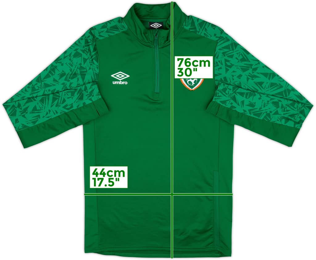 2020-21 Ireland Umbro 1/4 Zip Drill Top - 9/10 - (S)