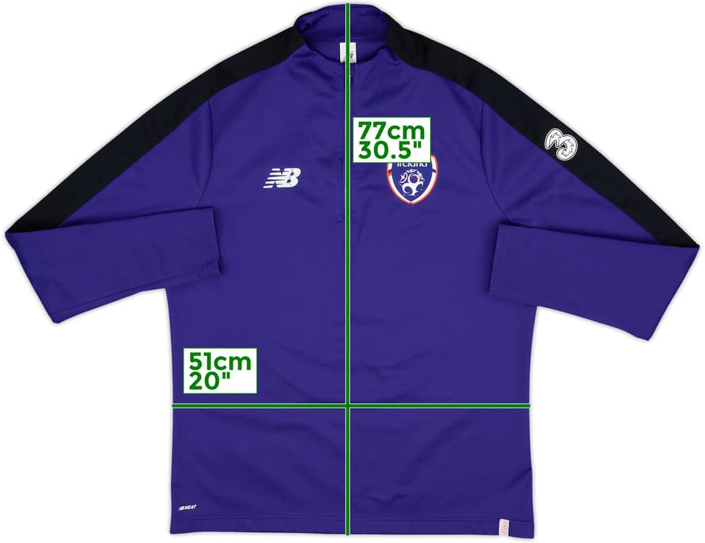2019-20 Ireland New Balance 1/4 Zip Drill Top - 5/10 - (L)
