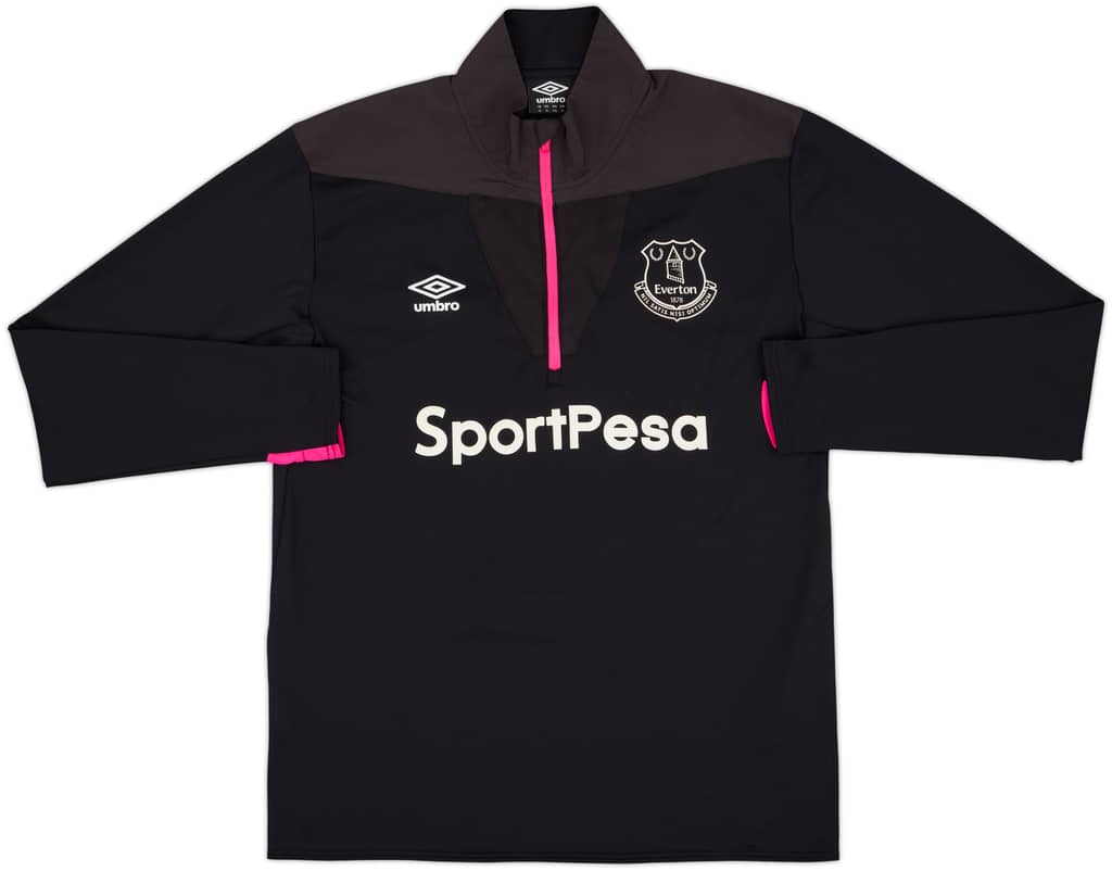 2017-18 Everton 1/4 Zip Umbro Drill Top - 8/10 - (XL)