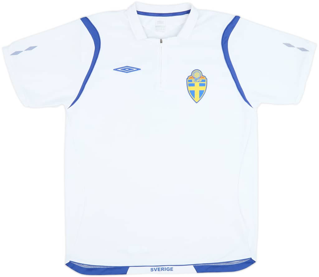 2006-07 Sweden Umbro 1/4 Zip Training Shirt - 8/10 - (L)