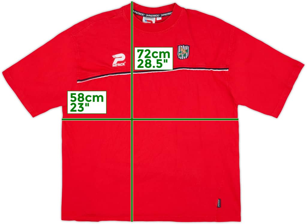 2000-01 West Brom Patrick Camiseta de algodón - 6/10 - (XL)