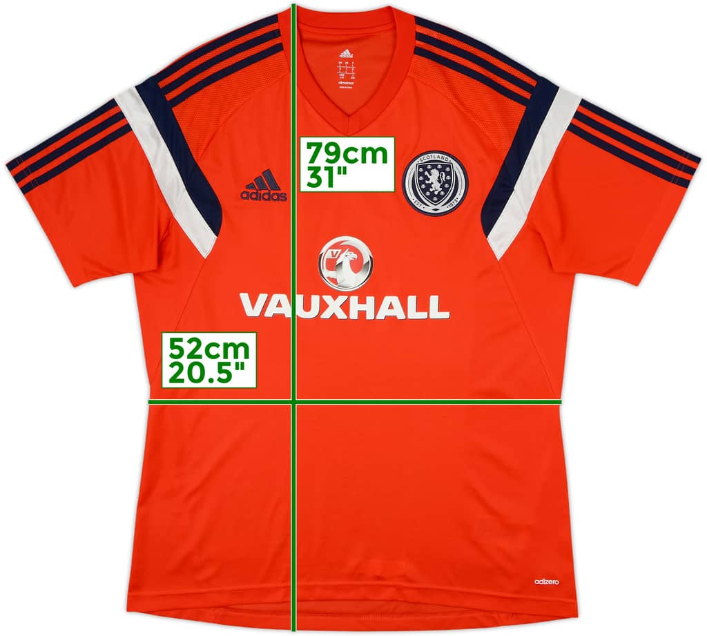 2013-14 Scotland adizero Training Shirt - 8/10 - (L)