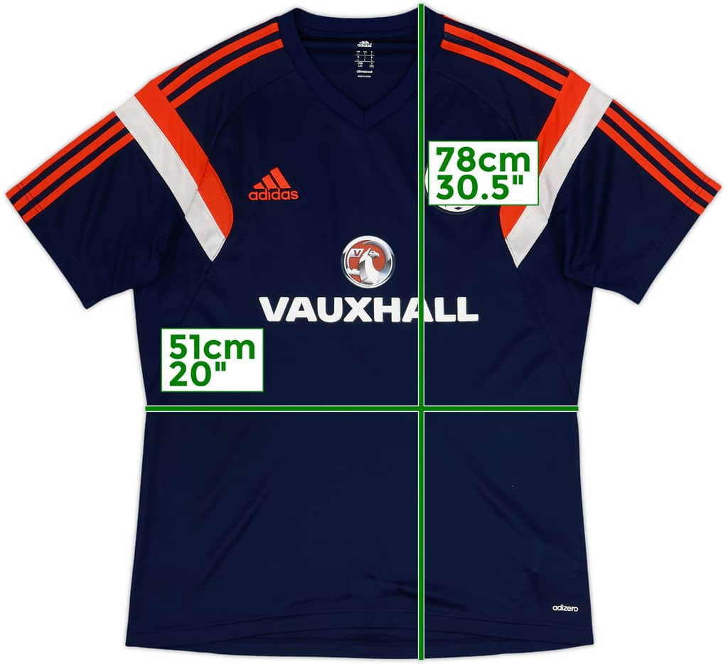 2013-14 Scotland adizero Training Shirt - 9/10 - (L)