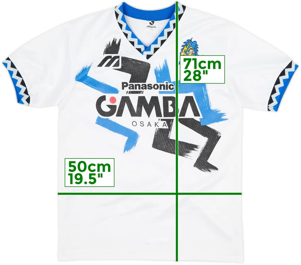 1993-95 Gamba Osaka Mizuno Camiseta de entrenamiento - 8/10 - (L)