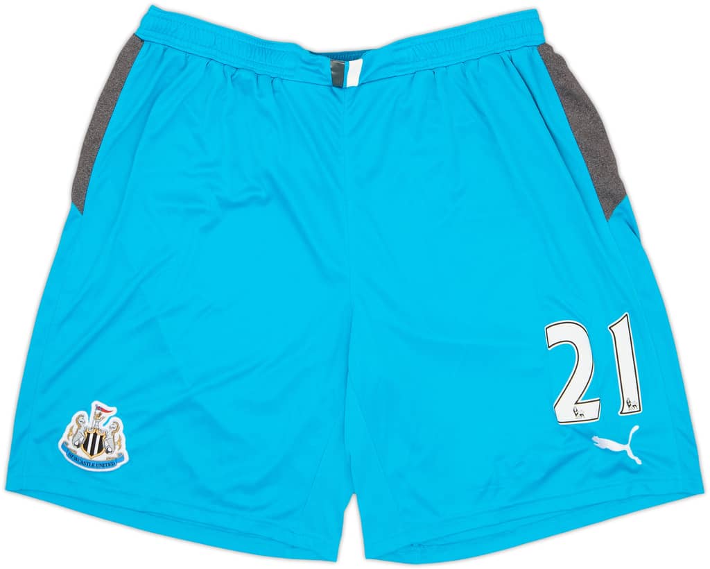 2013-14 Newcastle Player Issue GK Shorts #21 (R. Elliot) - 8/10 - (XL)