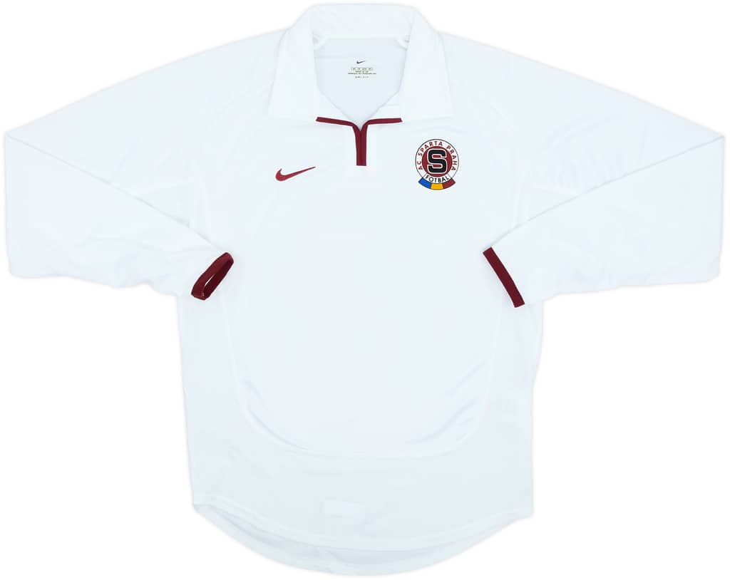2001-02 Sparta Prague Player Issue Away L/S Shirt - 10/10 - (XS)