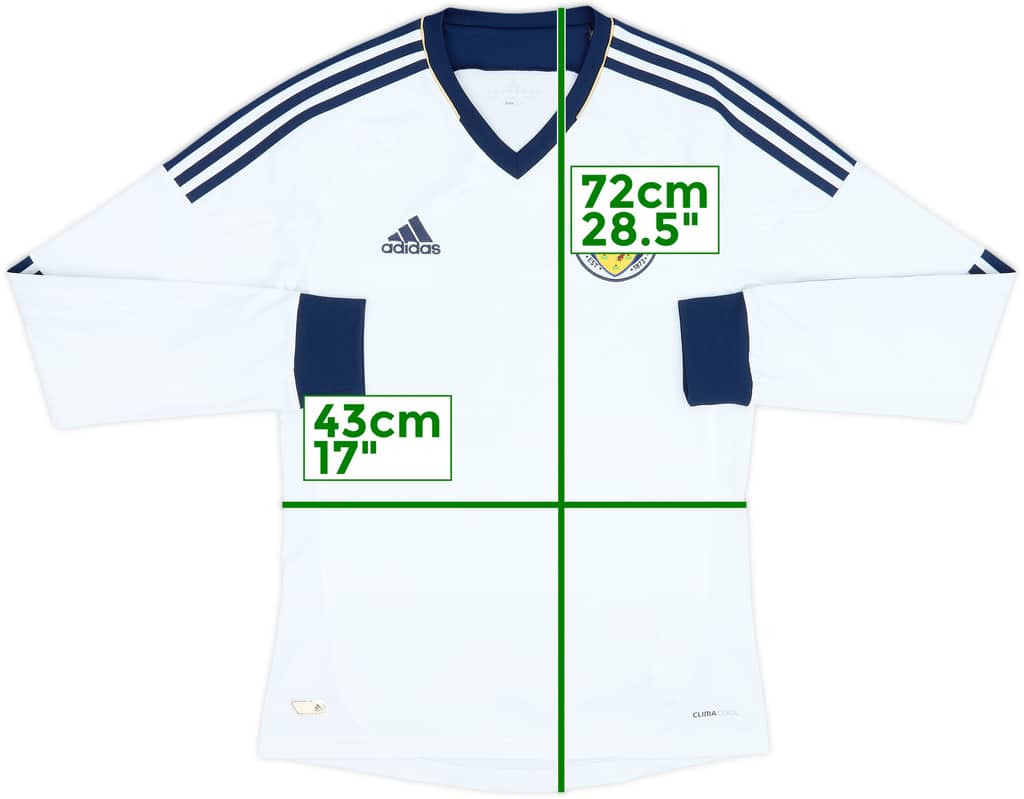 2012-14 Scotland Away L/S Shirt - 7/10 - (S)