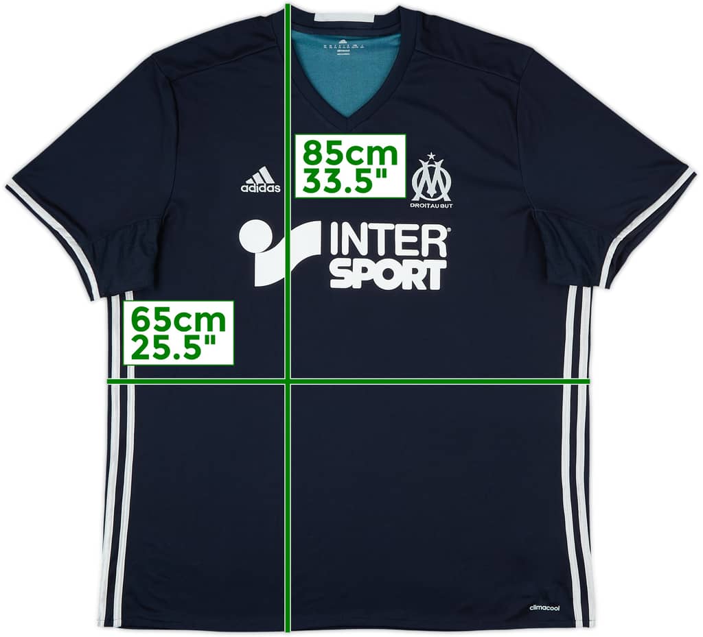 2016-17 Olympique Marseille Away Shirt - 9/10 - (XXL)