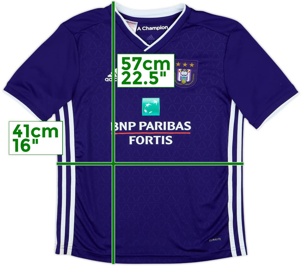 2018-19 Anderlecht Home Shirt - 10/10 - (M.Boys)