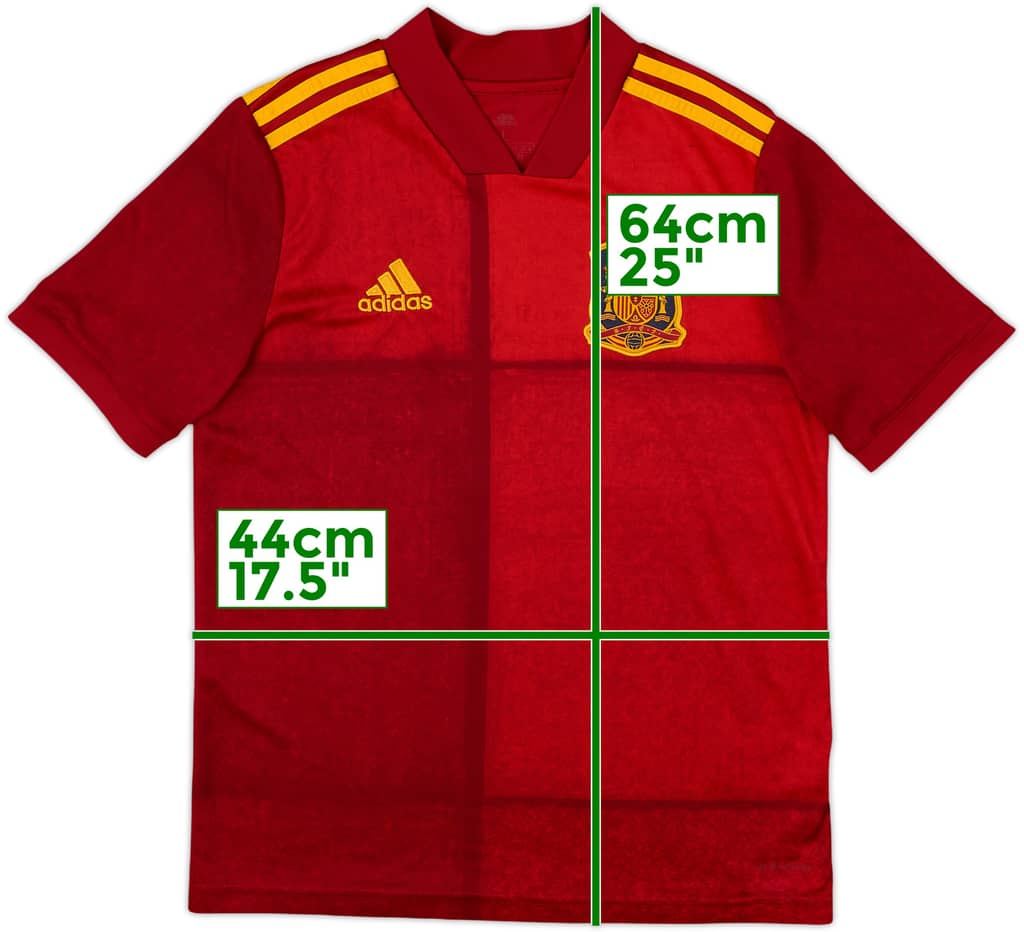 2020-21 Spain Home Shirt - 8/10 - (L.Boys)