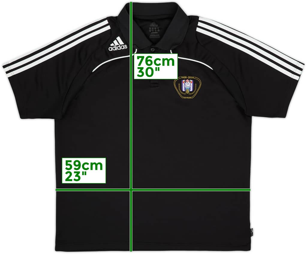 2008-09 Anderlecht adidas Polo Shirt - 8/10 - (XL)