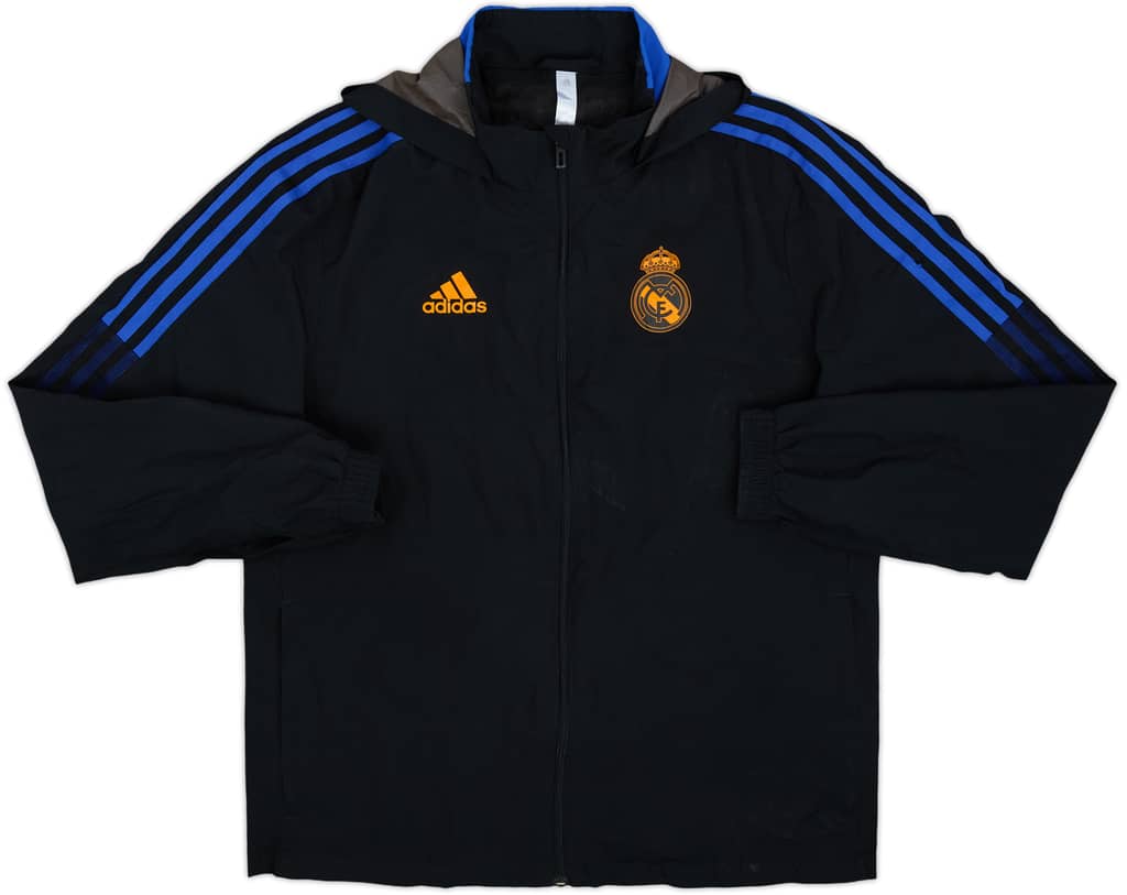 2021-22 Real Madrid adidas Hooded Track Jacket - 5/10 - (S)