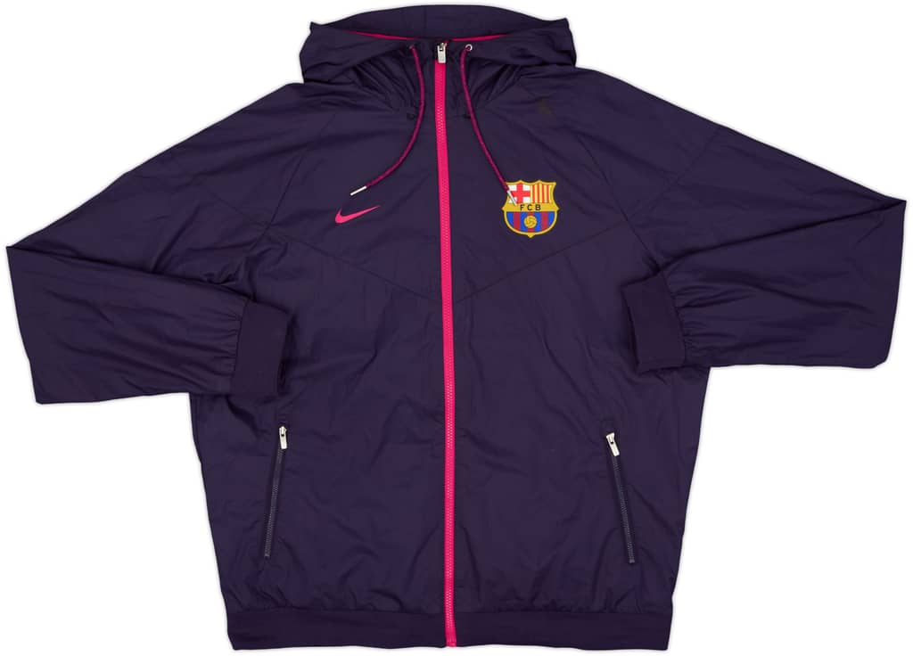 2016-17 Barcelona Nike Hooded Track Jacket - 7/10 - (L)