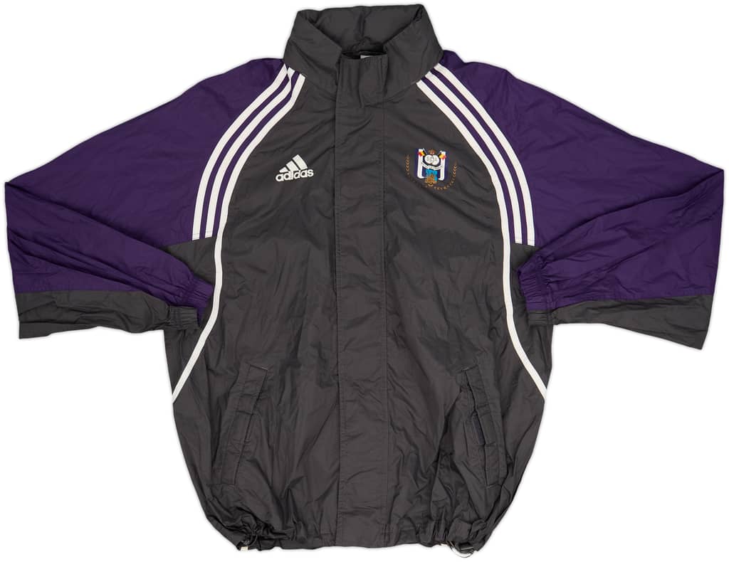 2000-01 Anderlecht adidas Chaqueta impermeable con capucha - 9/10 - (M/L)