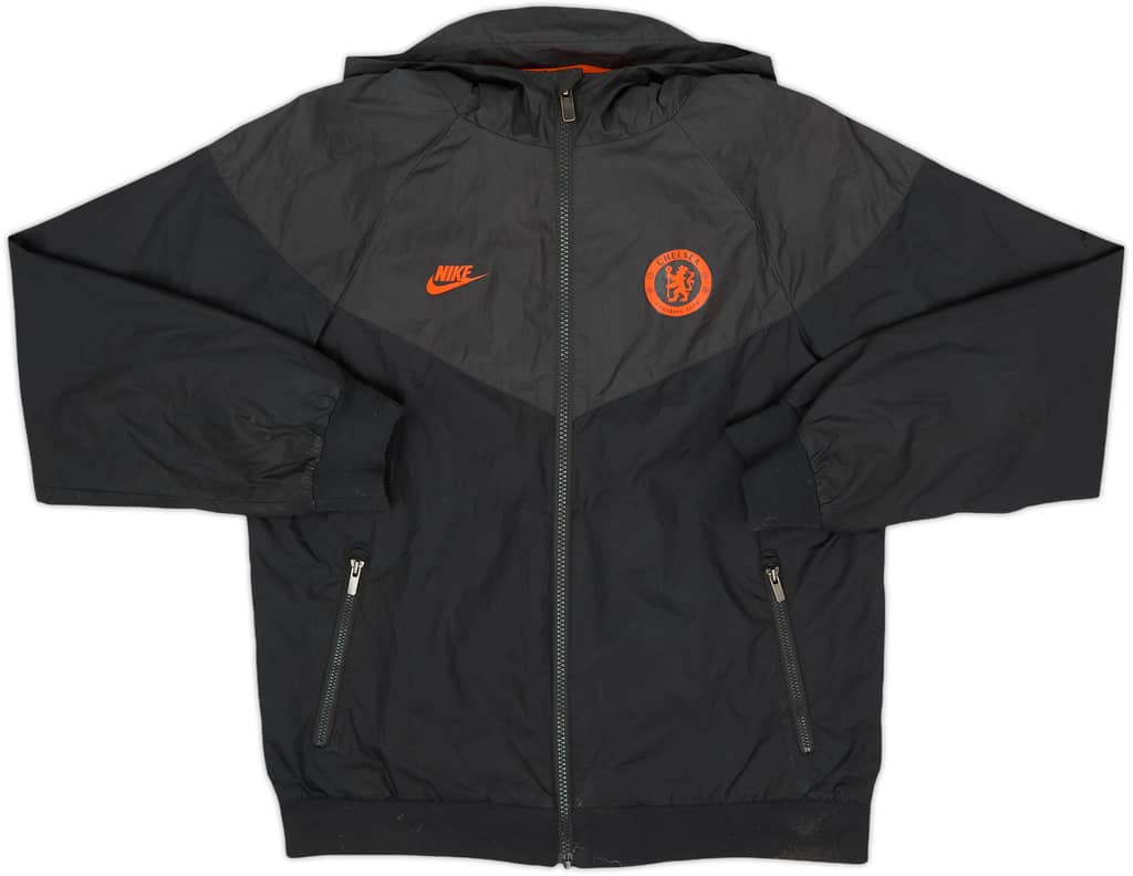 2019-20 Chelsea Nike Hooded Track Jacket - 8/10 - (L.Boys)