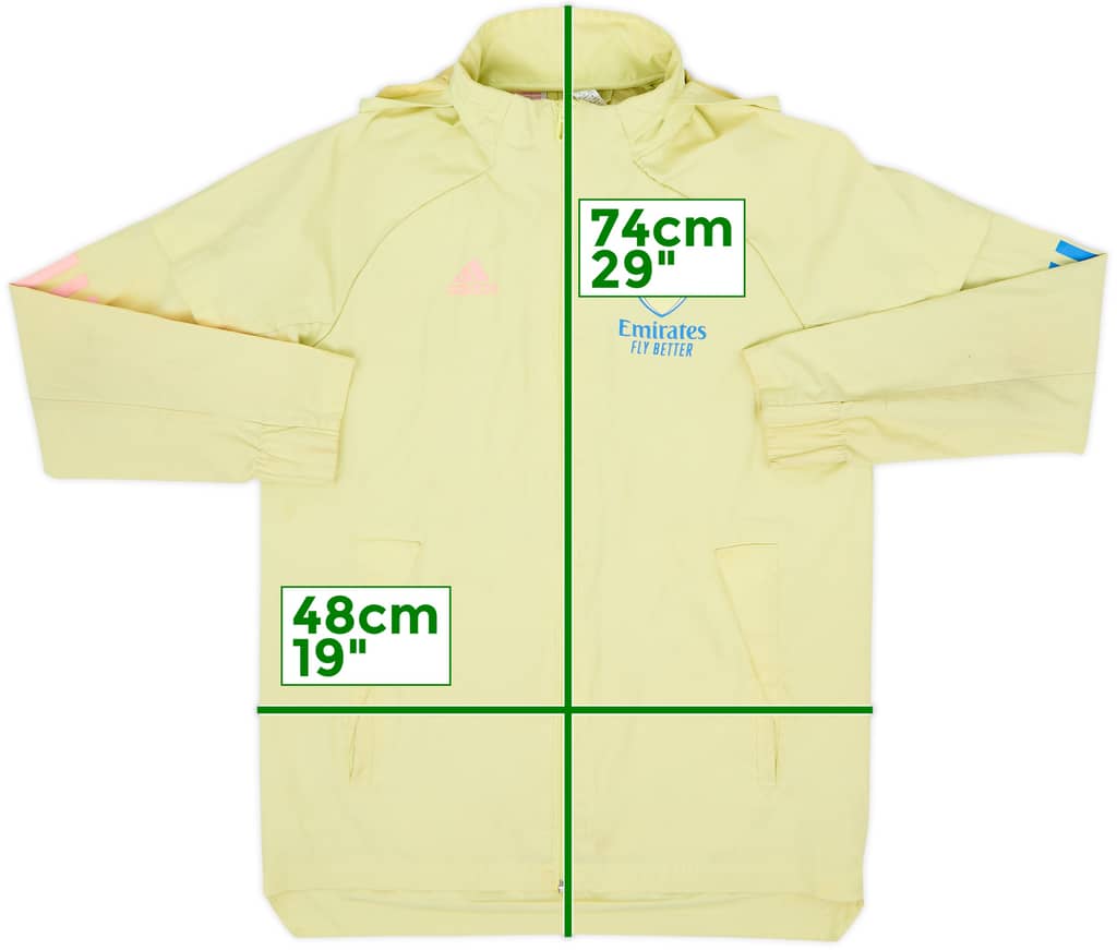 2020-21 Arsenal adidas Hooded Track Jacket - 6/10 - (L.Boys)