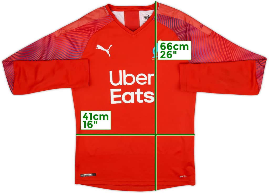 2019-20 Olympique Marseille GK Shirt - 7/10 - (S)