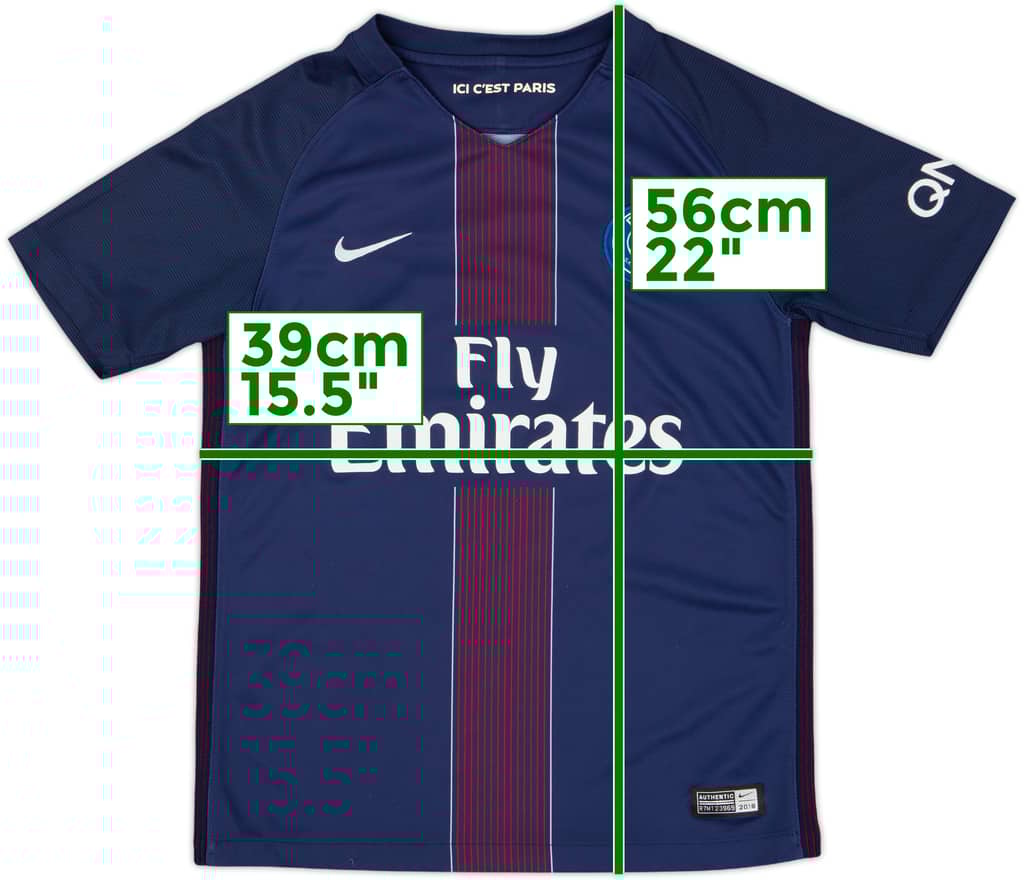 2016-17 Paris Saint-Germain Home Shirt - 6/10 - (M.Boys)
