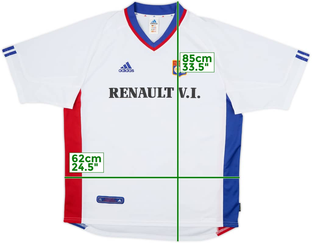 2001-02 Lyon Home Shirt - 8/10 - (XL)