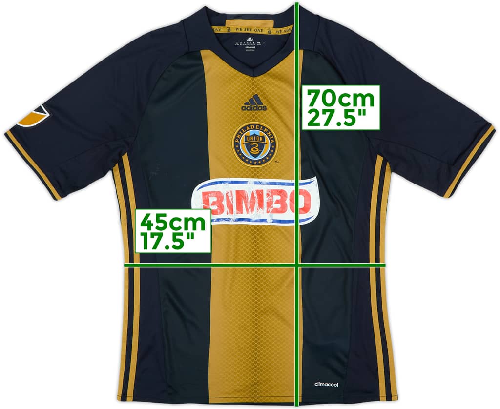 2014-16 Philadelphia Union Home Shirt - 5/10 - (XL.Boys)