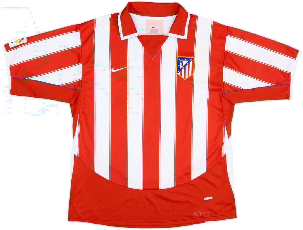 2003-04 Atletico Madrid Home Shirt - 6/10 - (L)