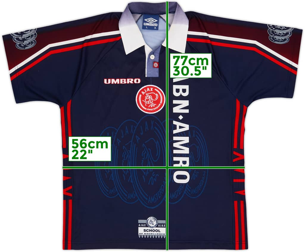 Camiseta de visitante del Ajax 1997-98 - 8/10 - (L)