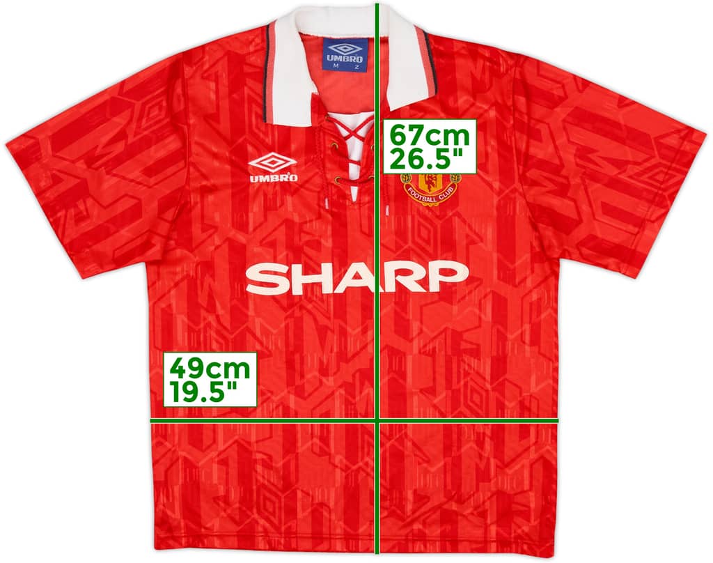 Camiseta de local del Manchester United 1992-94 - 5/10 - (M)