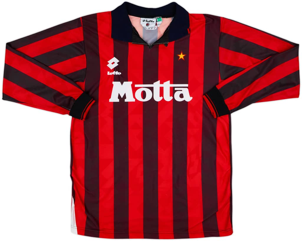 1993-94 AC Milan Home L/S Shirt - 3/10 - (M)
