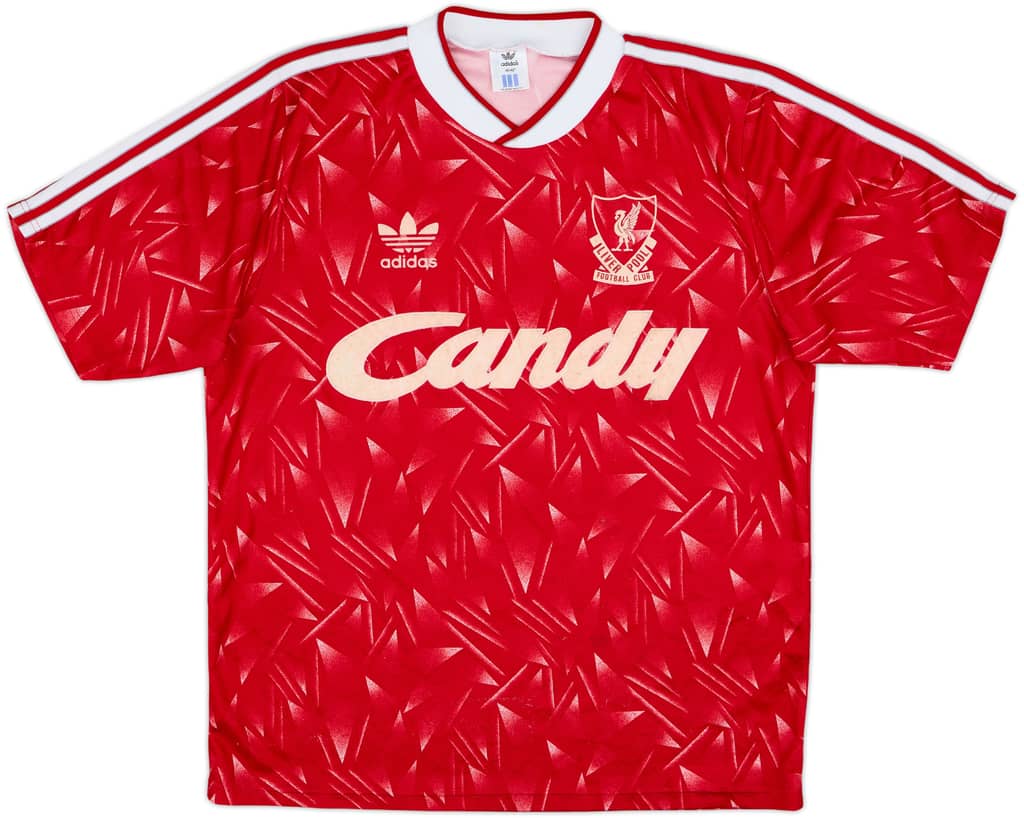 1989-91 Liverpool Camiseta Local - 6/10 - (M/L)