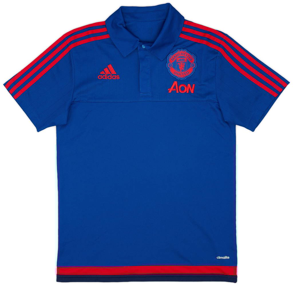 2015-16 Manchester United adidas Polo Shirt - 10/10 - (S)