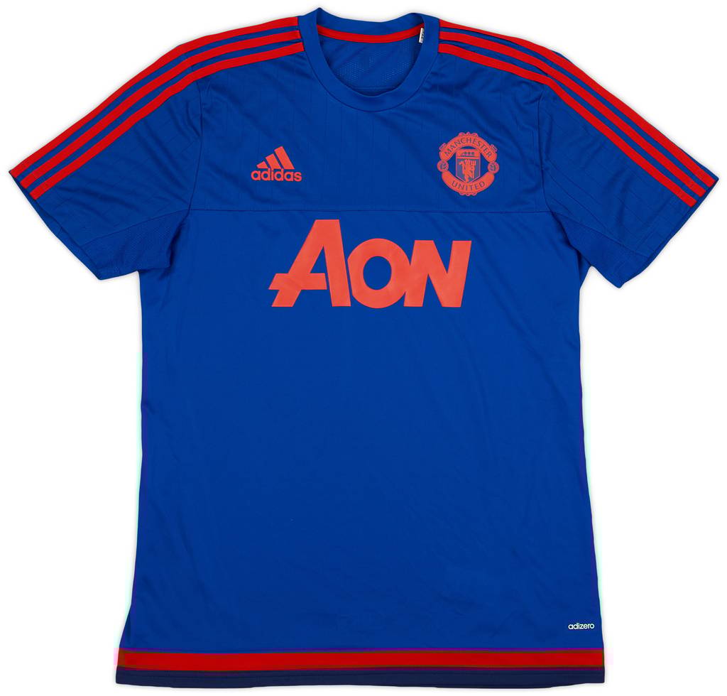 2015-16 Manchester United adidas Training Shirt - 9/10 - (L)