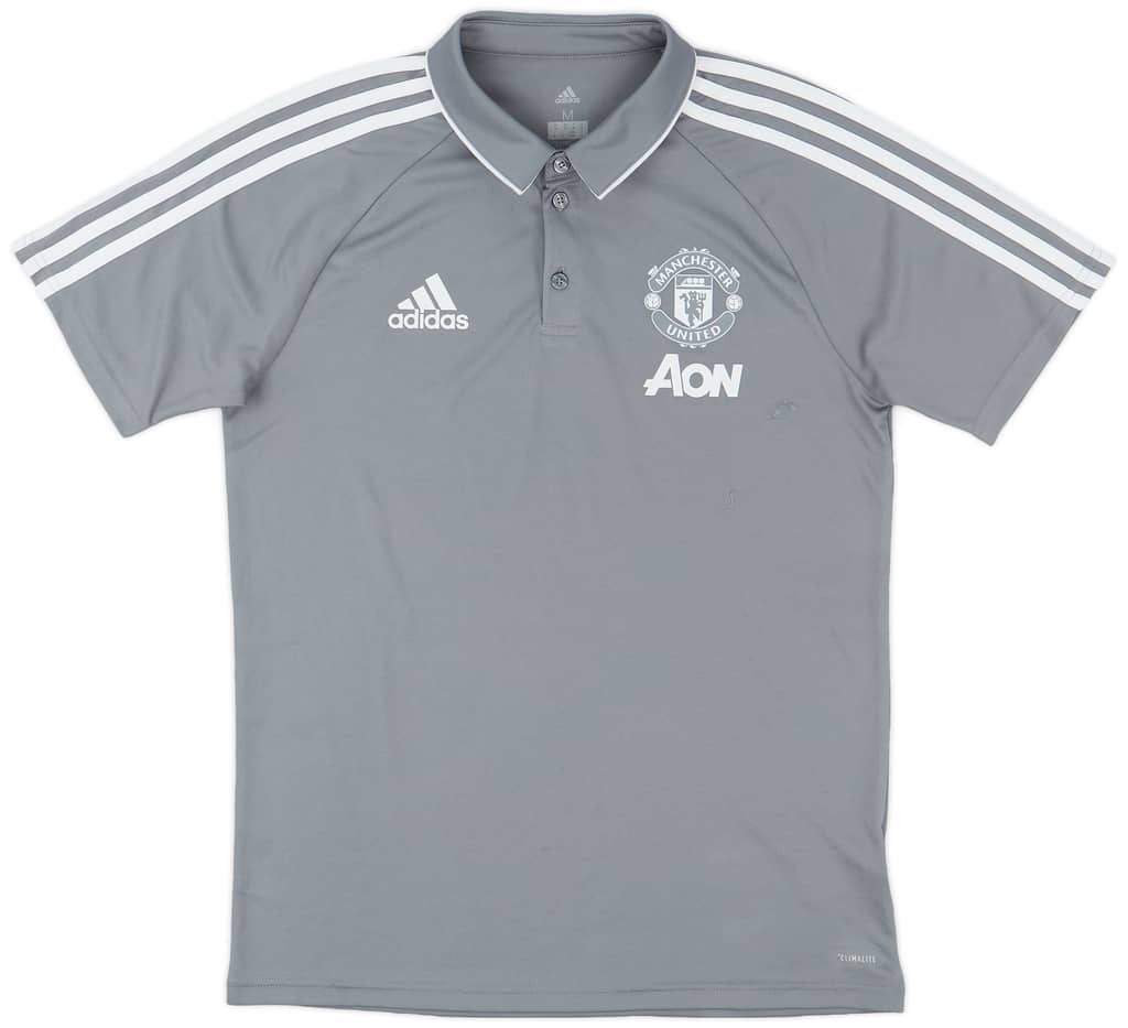 2017-18 Manchester United adidas Polo Shirt - 8/10 - (XL)