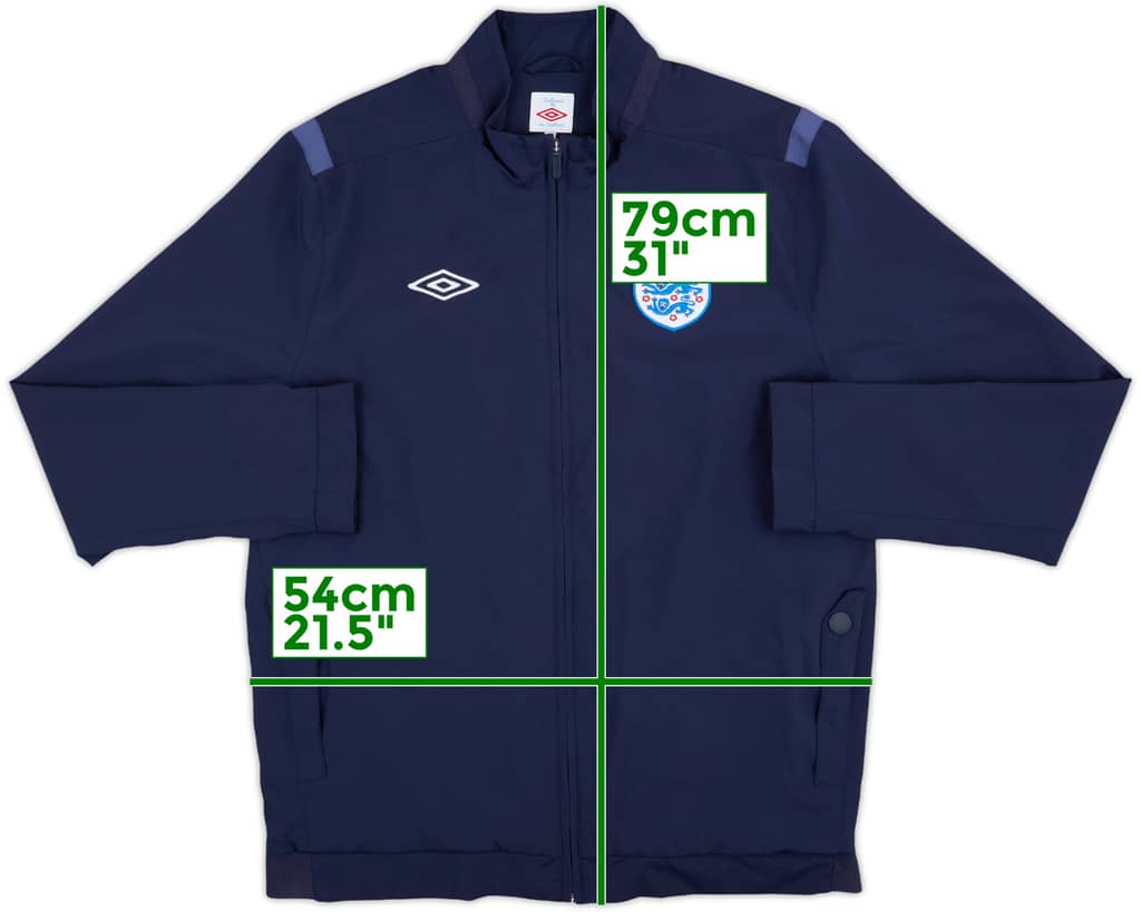 2010-11 England Umbro Track Jacket - 10/10 - (L)